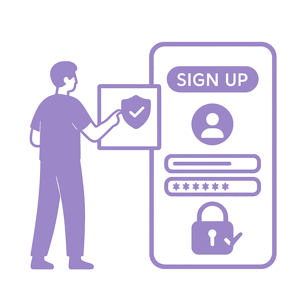 Sign up illustration