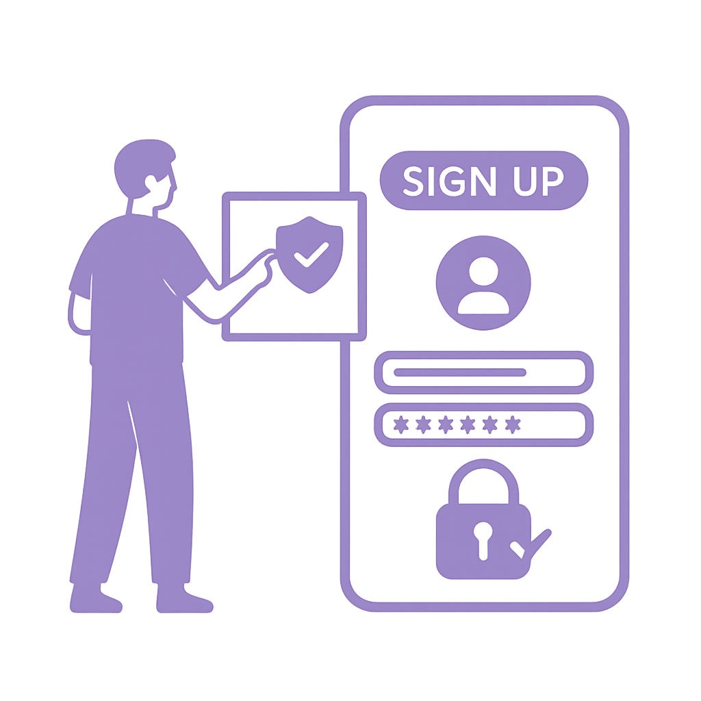 Sign up illustration